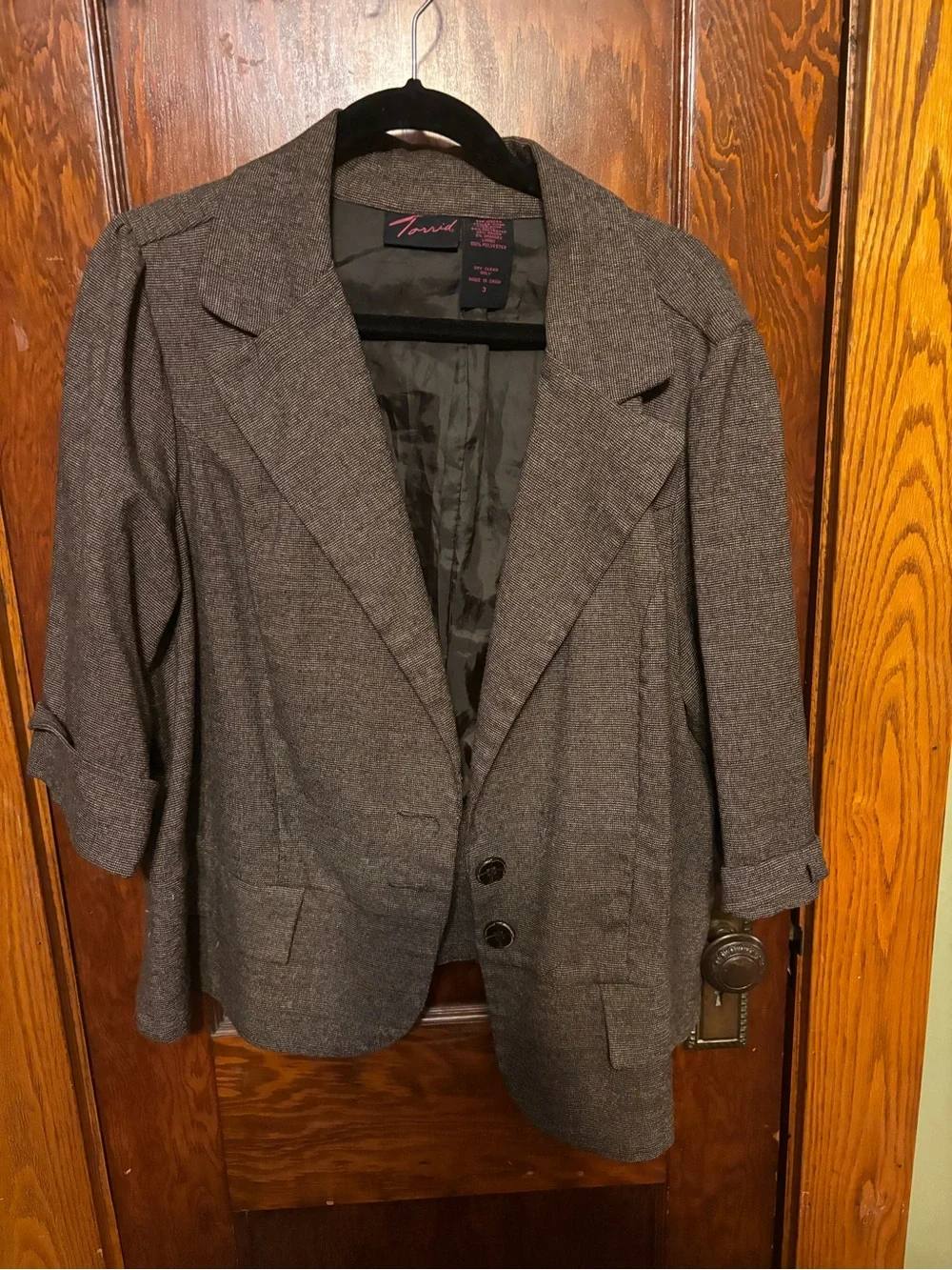 Torrid Brown Tweed Blazer